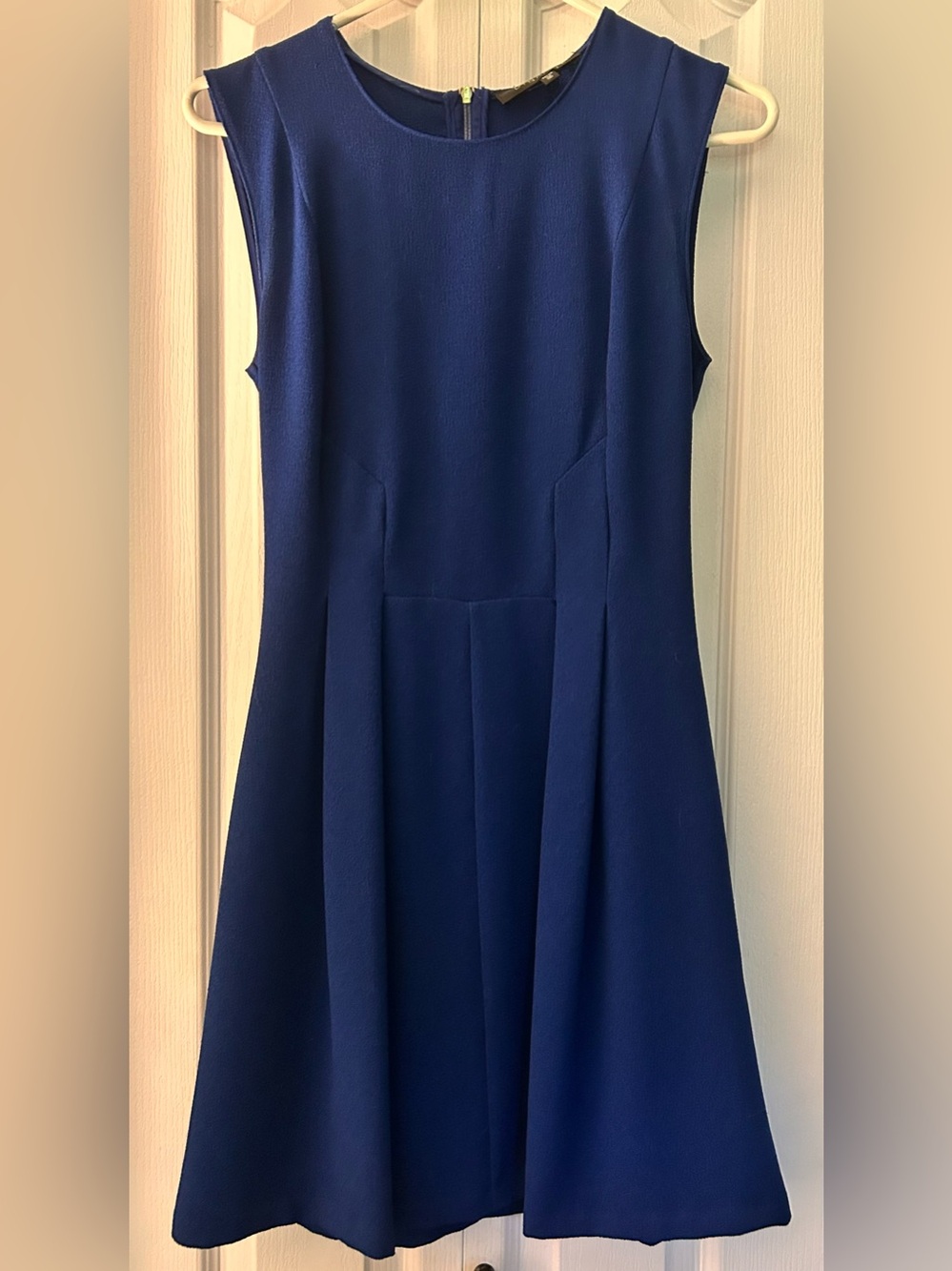 Royal Blue Sleeveless Fit-and-Flare Dress